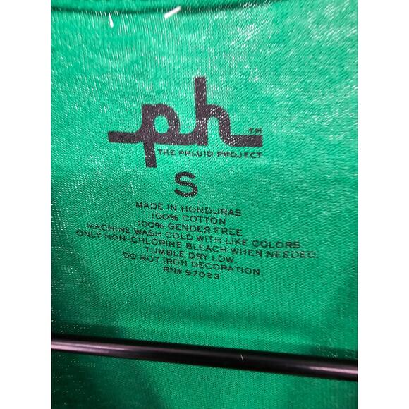 Phuid Project Sz S Short Sleeve T Shirt Pride Collection Green Cured Education - Picture 3 of 3